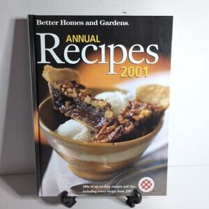 Better Homes & Gardens Annual Recipes 2001 Hardcover Cookbook